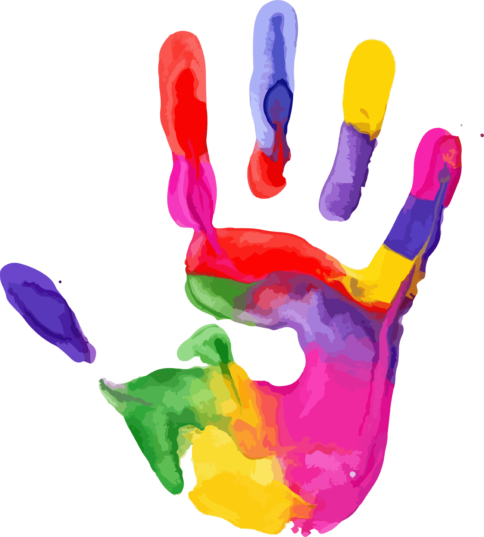 Colorful Hand Logo